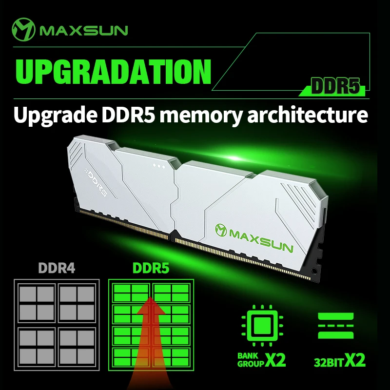 Ddr5 6000Mhz - MAXSUN dissipateur thermique mémoire RAM DDR5