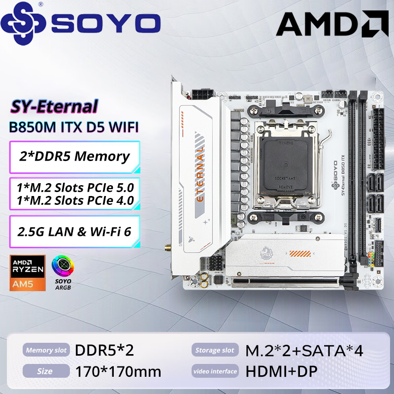 SOYO B850M ARGB carte mère WIF - Ddr5 Kit avis et prix